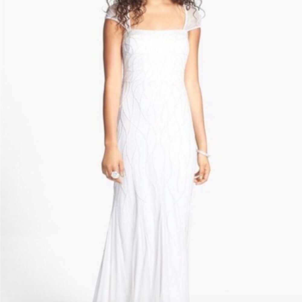 Beautiful Adrianna Papell Beaded Gown